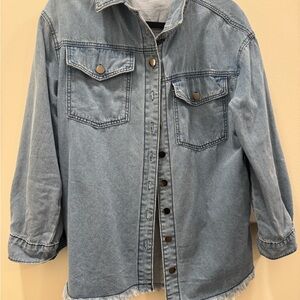 Amazon Light Blue Denim Button Down Shirt